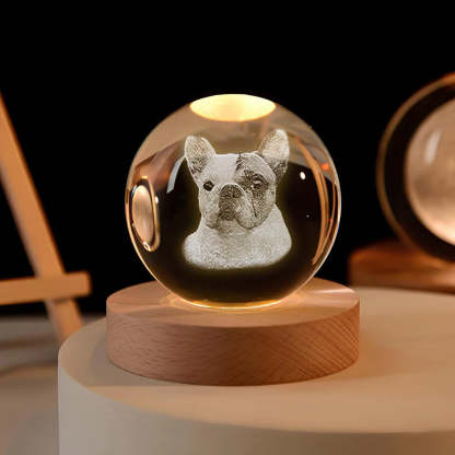 Personalized Memorial Crystal Ball