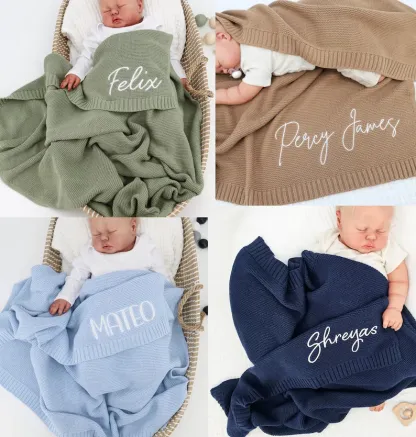 Personalized Embroidered Baby Blanket
