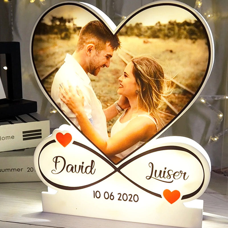 Personalized Infinite Love Acrylic Night Light