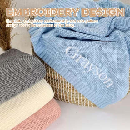 Personalized Embroidered Baby Blanket