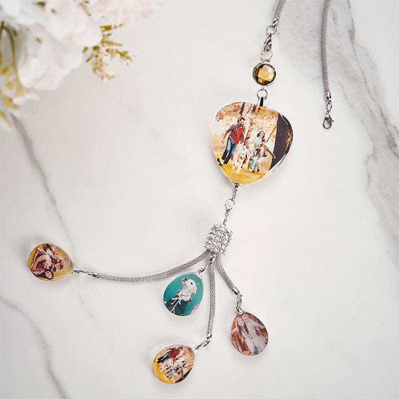 Personalized Photo Pendant - Lucky Crystal Car Pendant, Gift for Your Loved One