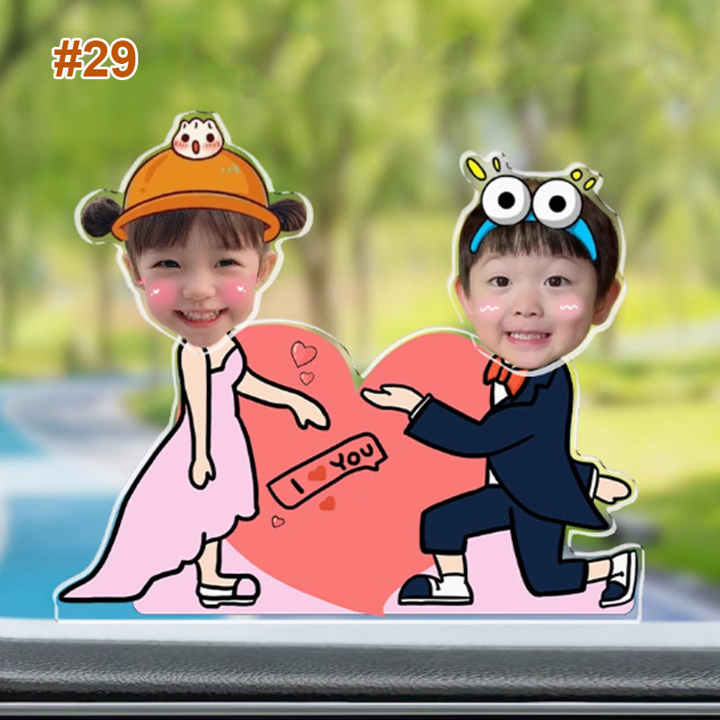 Personalized Solar Car-mounted Shaking Head Ornaments Desktop Ornaments