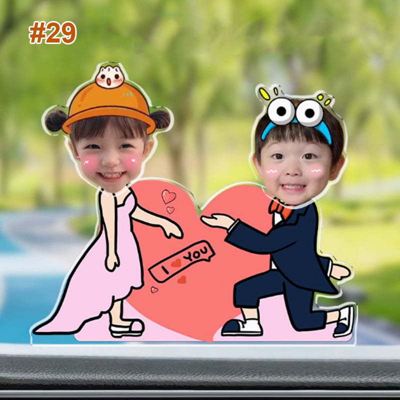 Personalized Solar Car-mounted Shaking Head Ornaments Desktop Ornaments