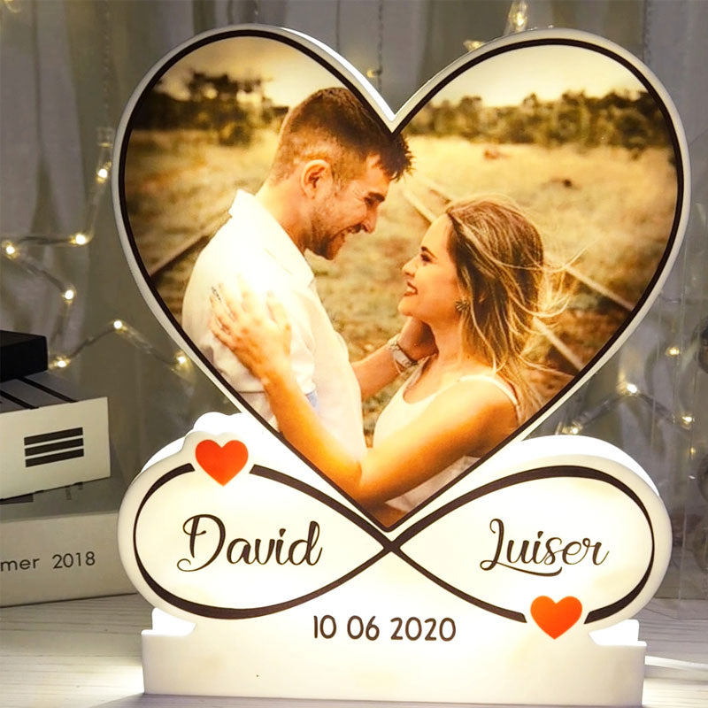 Personalized Infinite Love Acrylic Night Light