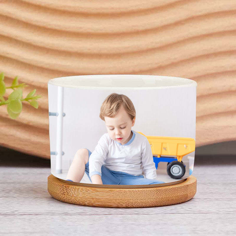 Personalised Flower Pots With Grandchildren's Portraits - Grandparents Day Gifts, Gifts For New Grandparents