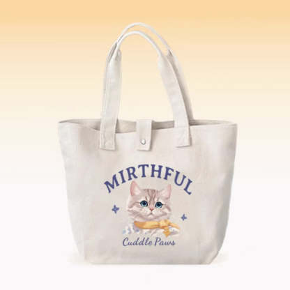 Personalized Cute Pet Canvas Bag - Valentine's Day Gift for Her Who Loves Pets