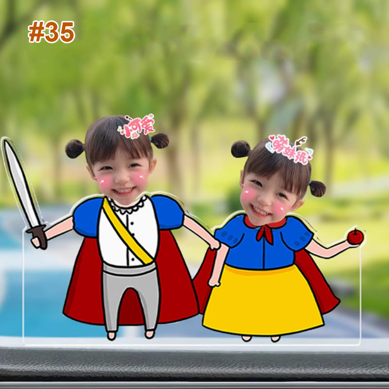 Personalized Solar Car-mounted Shaking Head Ornaments Desktop Ornaments