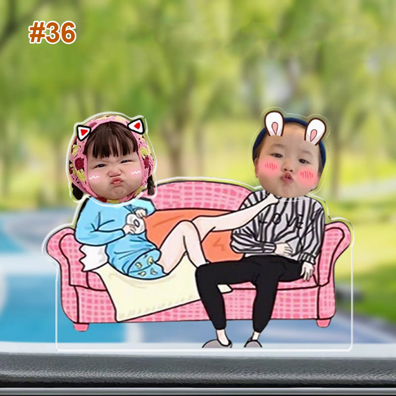 Personalized Solar Car-mounted Shaking Head Ornaments Desktop Ornaments