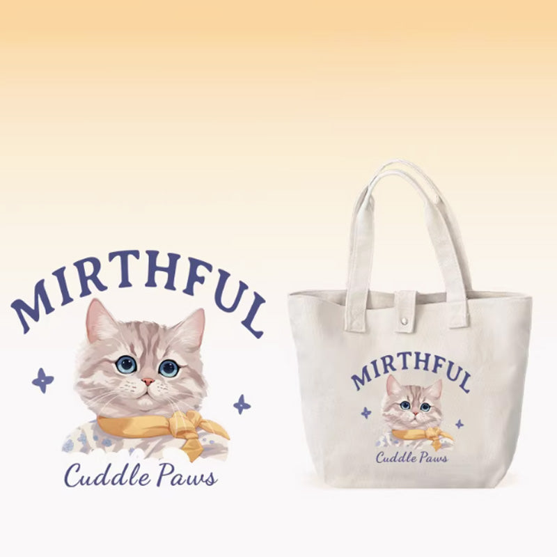 Personalized Cute Pet Canvas Bag - Valentine's Day Gift for Her Who Loves Pets