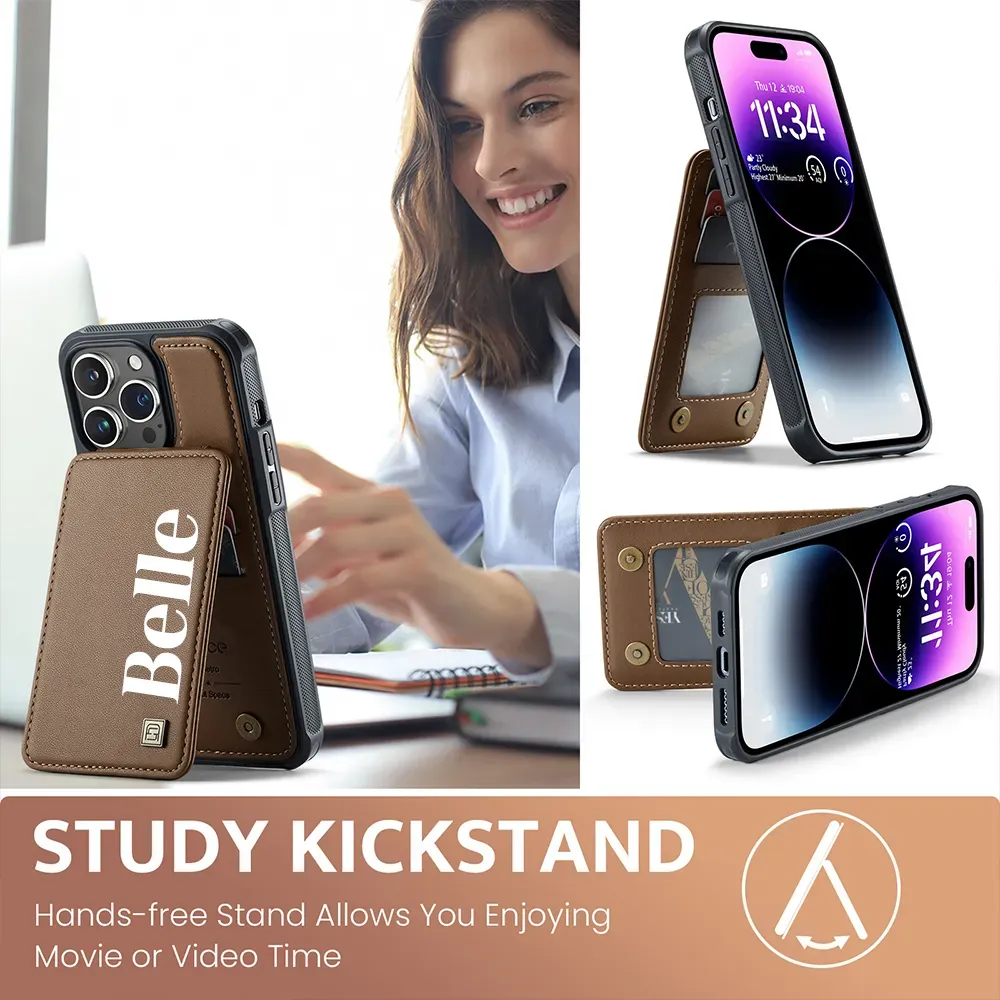 Personalised Monogram Card Holder Wallet Phone Case