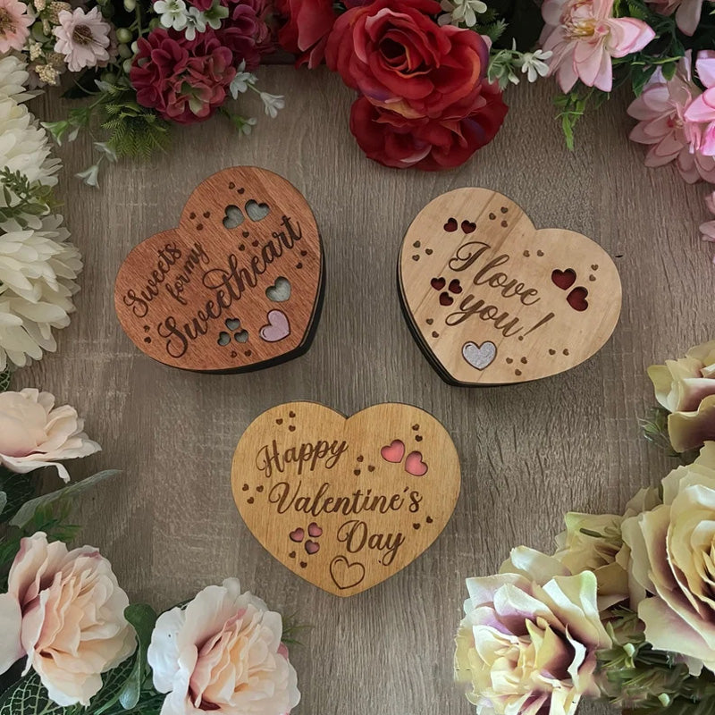 Personalized Heart Shaped Chocolate Candy Box