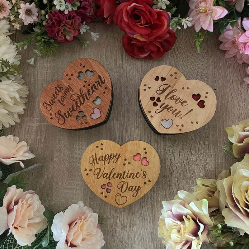 Personalized Heart Shaped Chocolate Candy Box