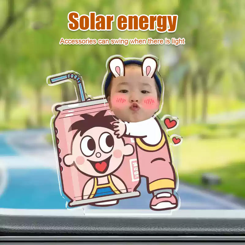 Personalized Solar Car-mounted Shaking Head Ornaments Desktop Ornaments