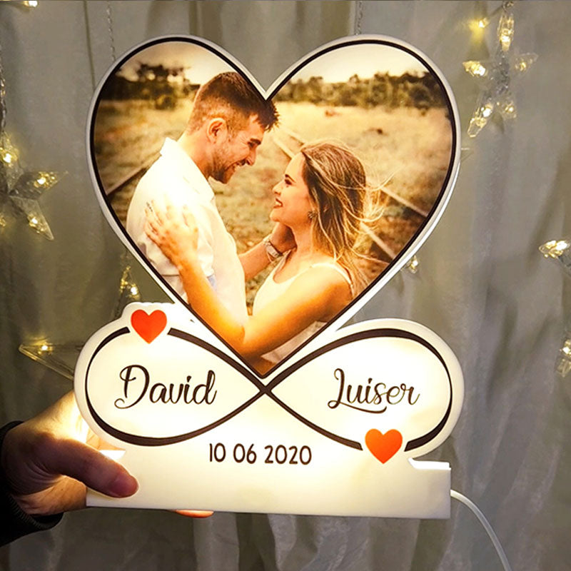 Personalized Infinite Love Acrylic Night Light