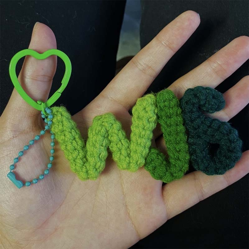Customized Wool Name Letter Pendant