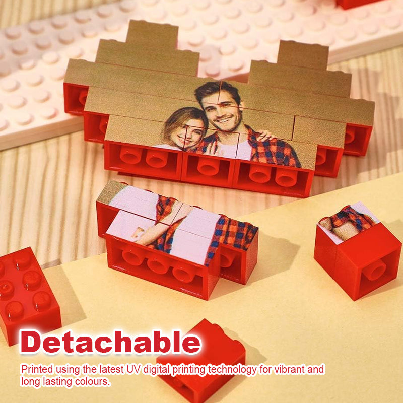 I Love You Personalized Photo Building Blocks Romantic Valentine's Day Gift