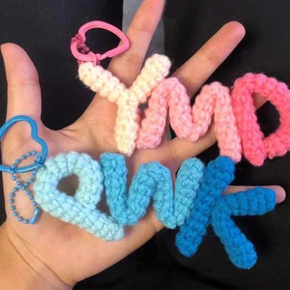 Customized Wool Name Letter Pendant