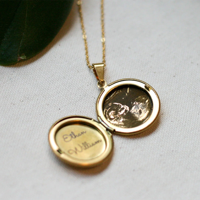 Personalized Engraved Sonogram Necklace