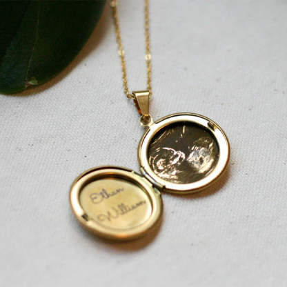 Personalized Engraved Sonogram Necklace