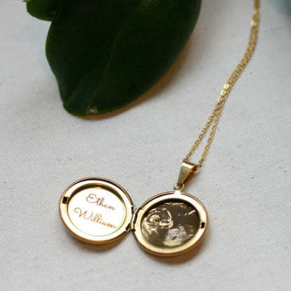 Personalized Engraved Sonogram Necklace