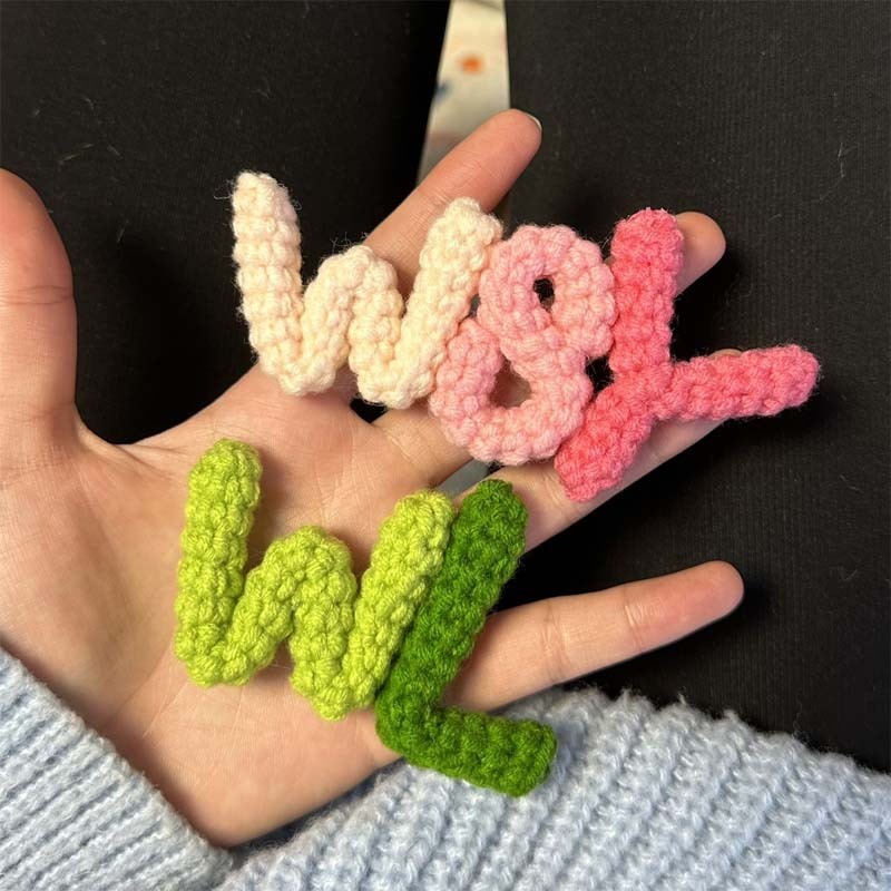 Customized Wool Name Letter Pendant