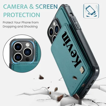 Personalised Monogram Card Holder Wallet Phone Case