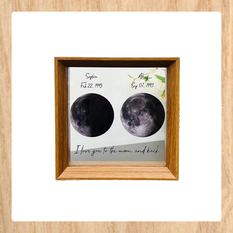 Customized "The Moon on the Day You Were Born" Starry Sky Photo Frame