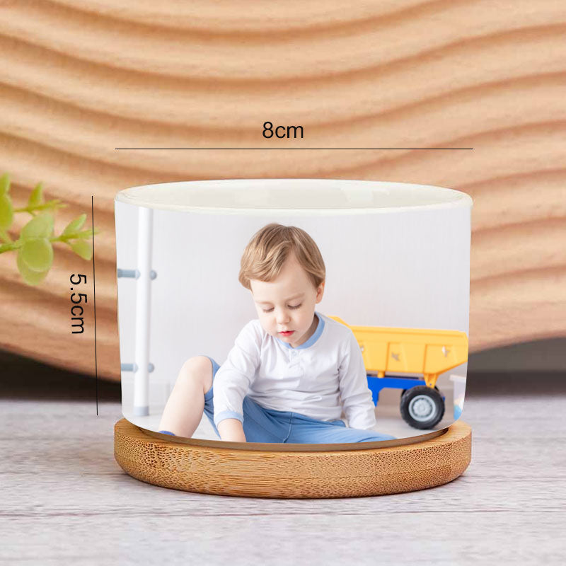 Personalised Flower Pots With Grandchildren's Portraits - Grandparents Day Gifts, Gifts For New Grandparents