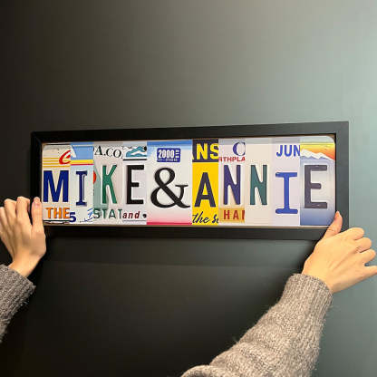 Personalized Couple Handmade Metal Sign