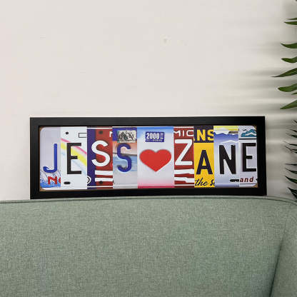 Personalized Couple Handmade Metal Sign