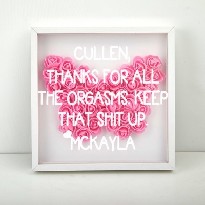 Butterfly Flower Shadow Box