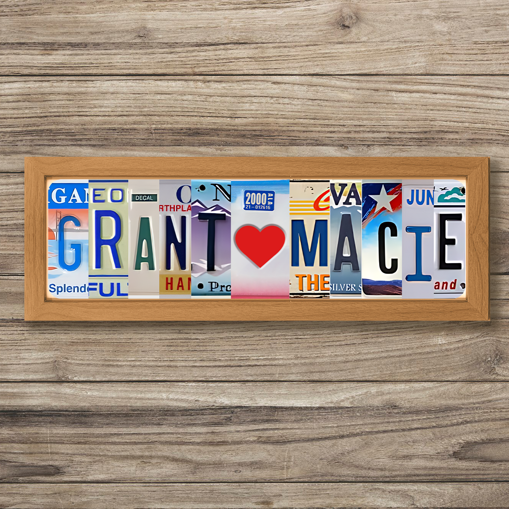 Personalized Couple Handmade Metal Sign