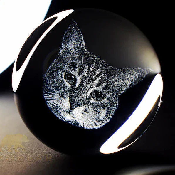 Personalized Memorial Crystal Ball