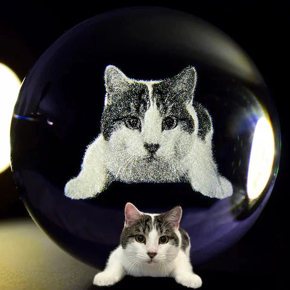 Personalized Memorial Crystal Ball