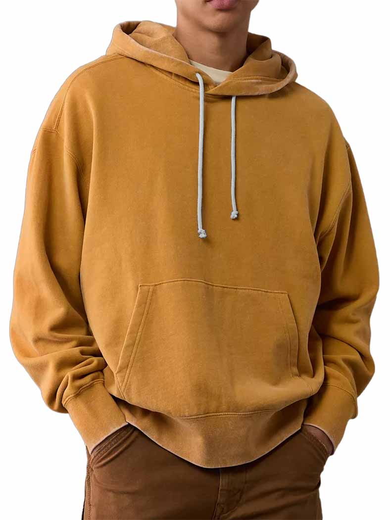 Men's Washed Old Cotton Outdoor Hooded Sweatshirt