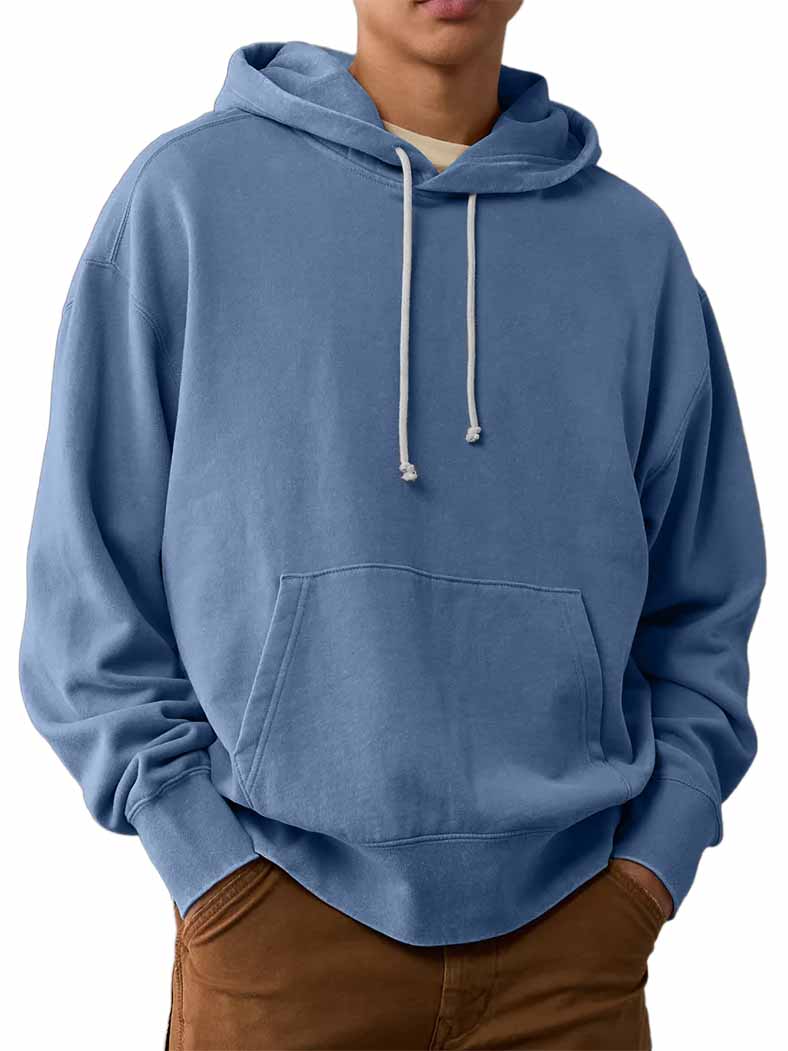 Men's Washed Old Cotton Outdoor Hooded Sweatshirt