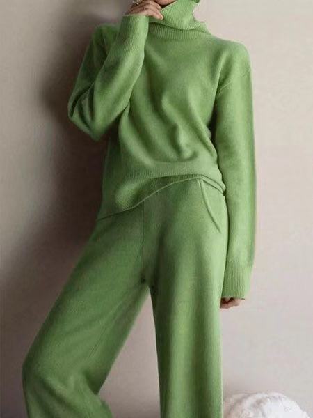 2025 Hot Sale Soft Cashmere Casual Sweater Suit