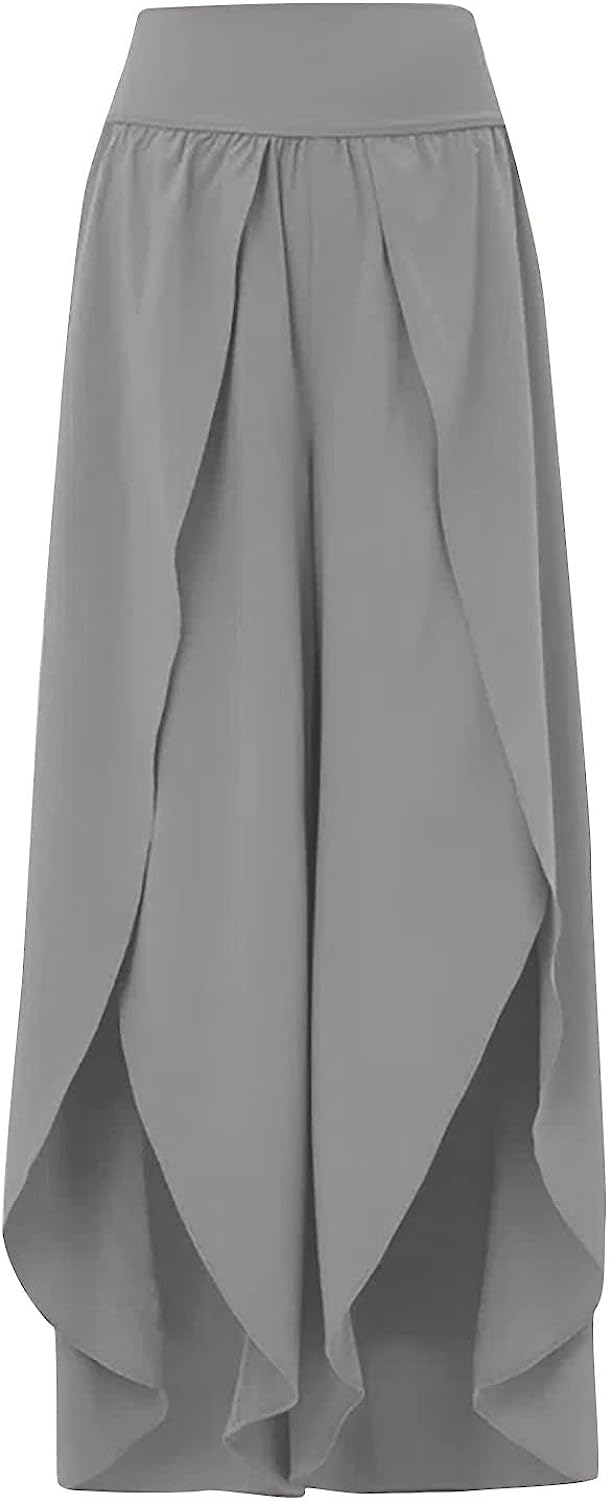 Womens High Waisted Wide Leg Pants