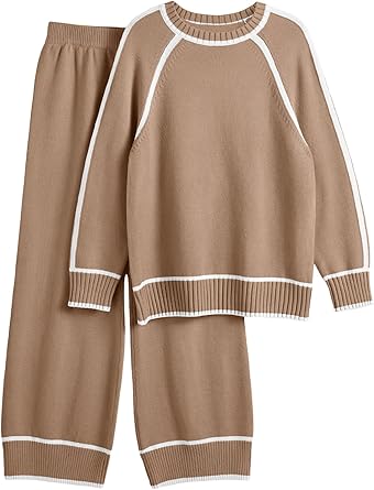 2 Piece Knit Lounge Sweater Set
