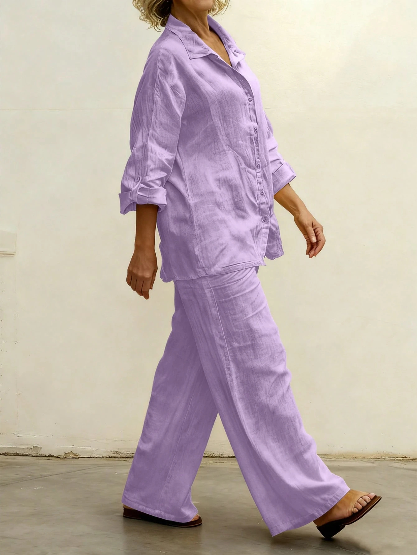 Foreign Trade New Women'S Shirt Suit 2024 Casual Urban Suit Independent Station Women'S Clothing Aliexpress Amazon