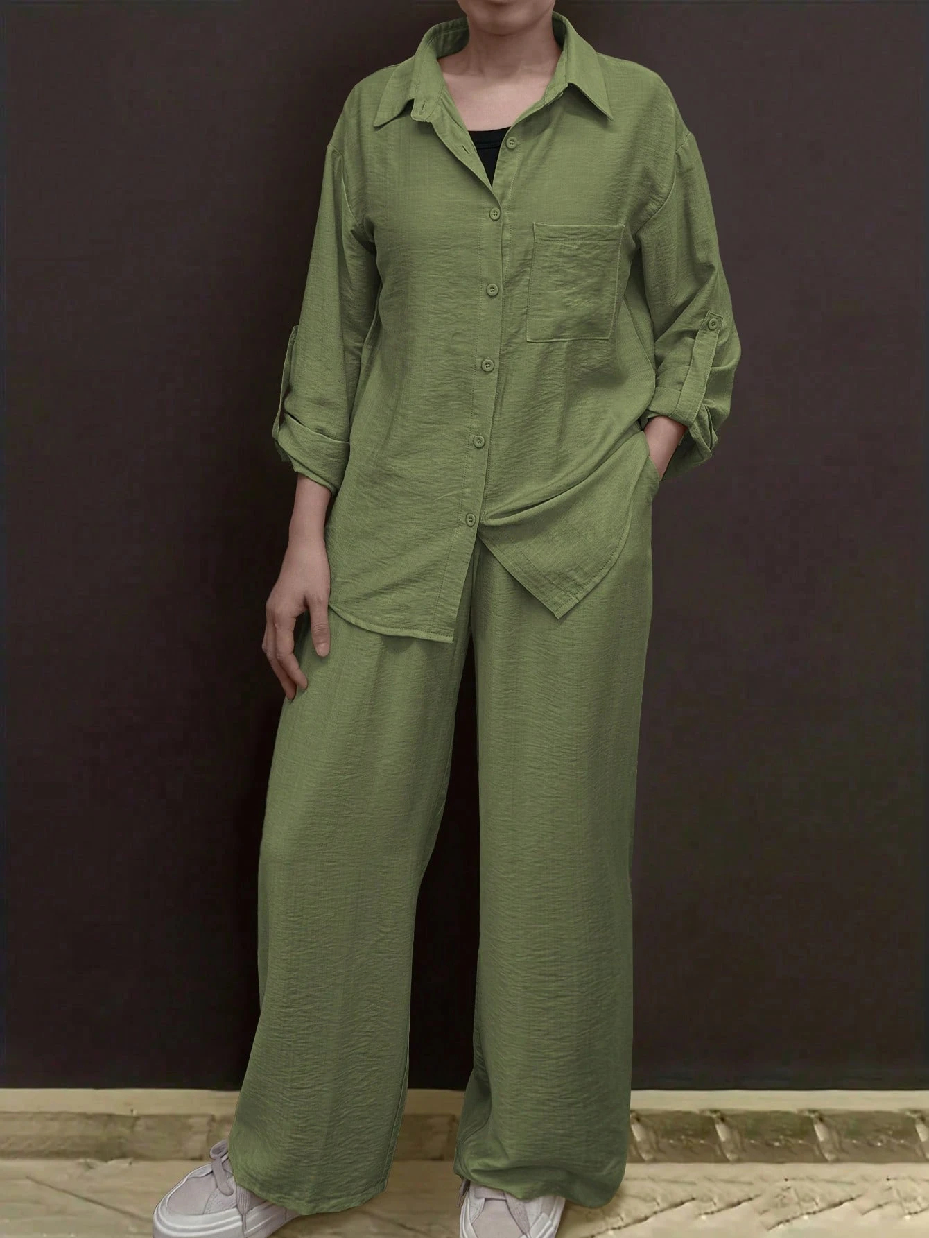 Foreign Trade New Women'S Shirt Suit 2024 Casual Urban Suit Independent Station Women'S Clothing Aliexpress Amazon