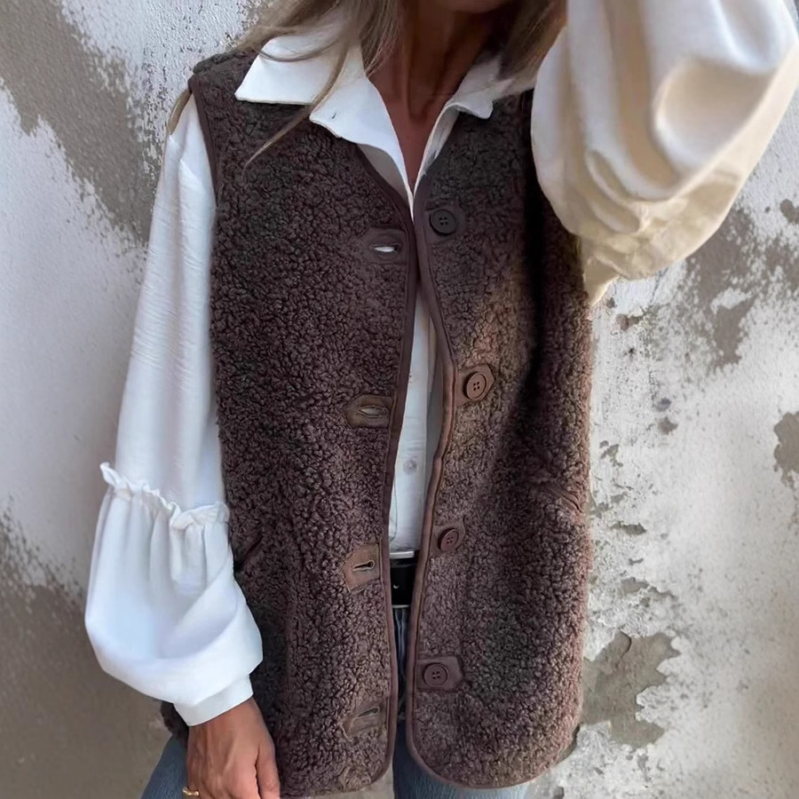 Women's Vest with buttons