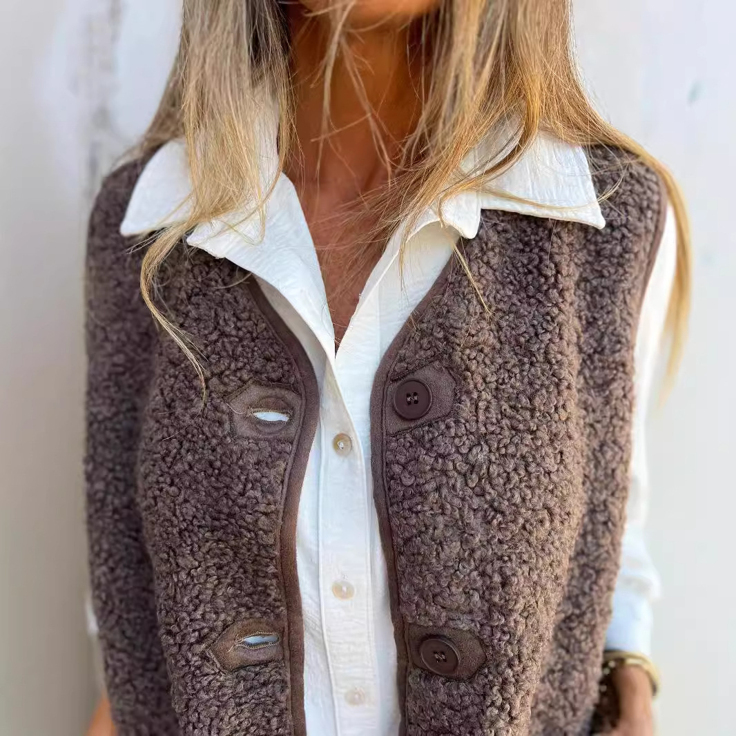 Women's Vest with buttons