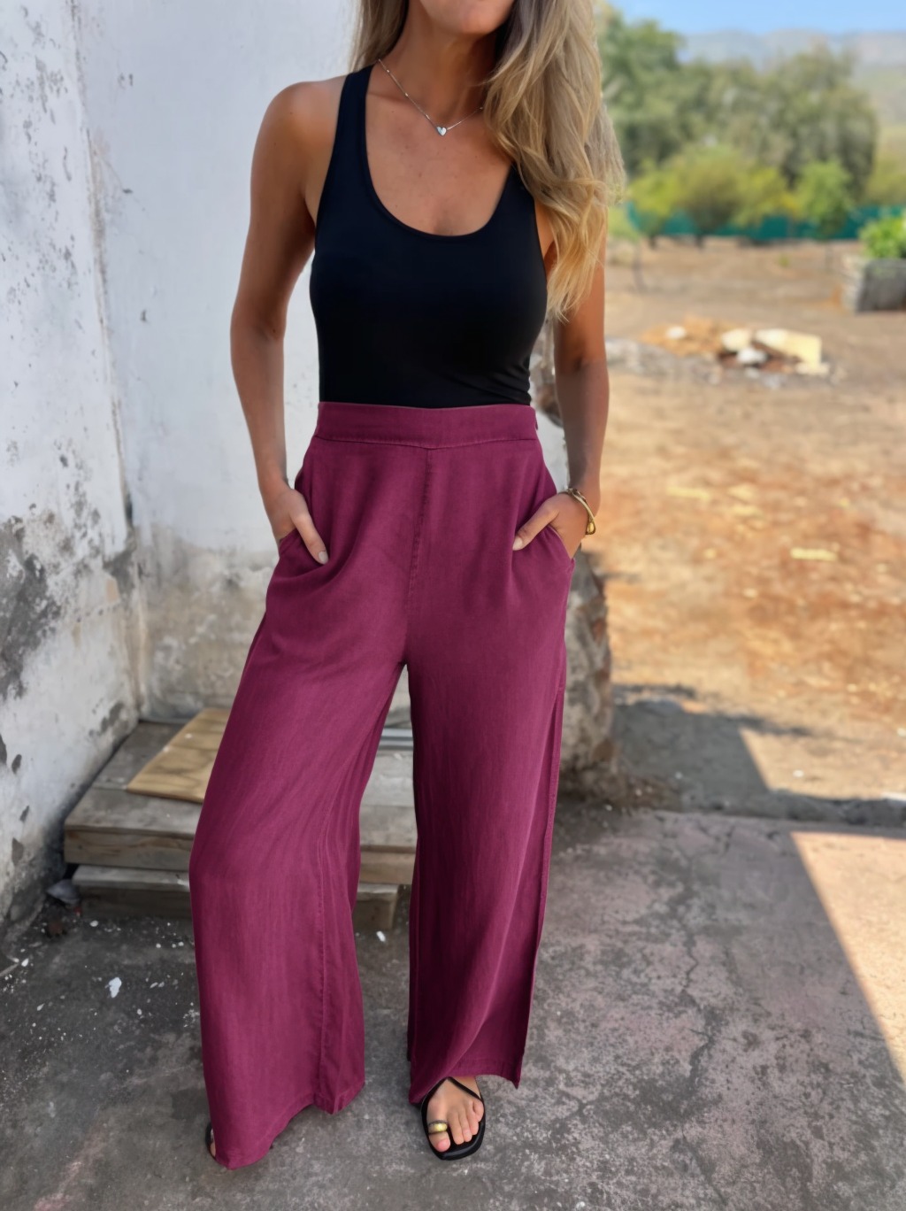 Women's Casual Tencel pants