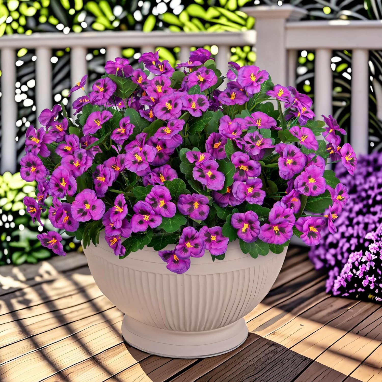 💥Last Day Each Only $2.49💐Artificial Pansy Flowers - UV resistant, Waterproof, Windproof