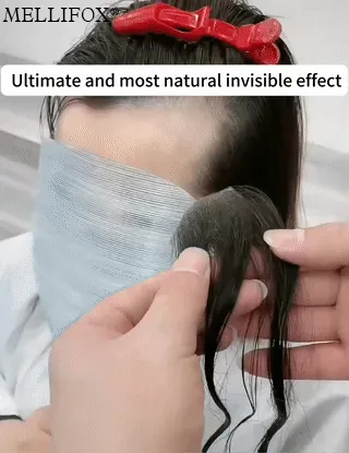 🔥Днешен бестселър 🎁 Mellifox® екстеншъни от естествена девствена коса, без шевове, с лепенка
