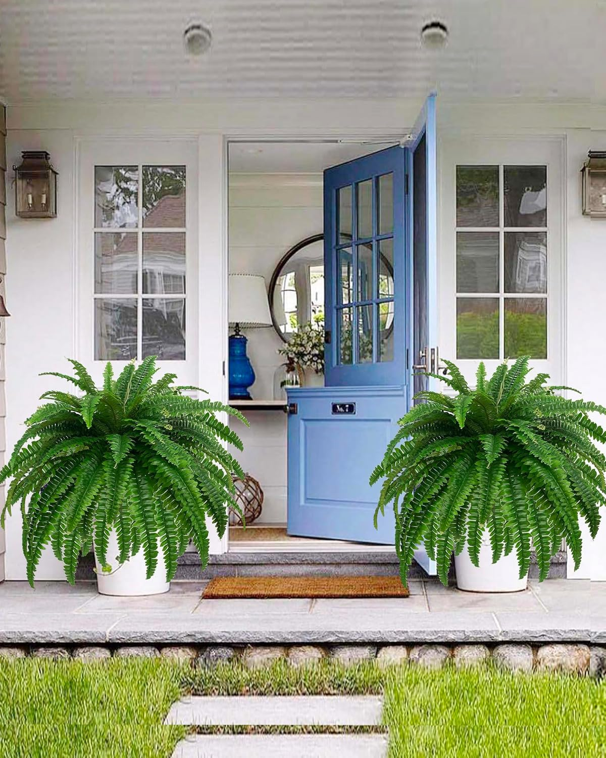 🔥$9.98 On Sale Today Only 🌿 UV Resistant Lifelike Artificial Boston Fern