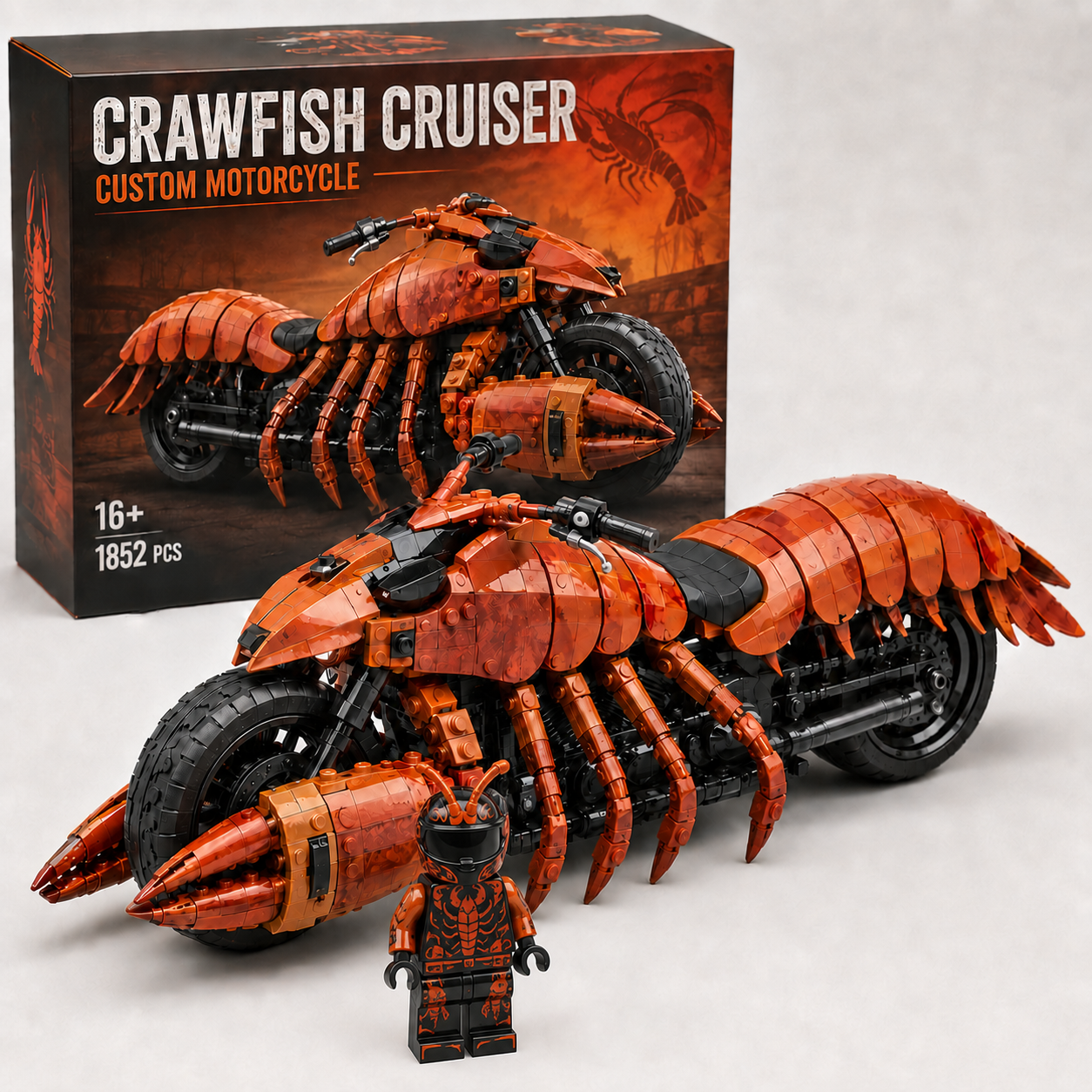 Premium Crawfish Cruiser Custom Motorcycle Set