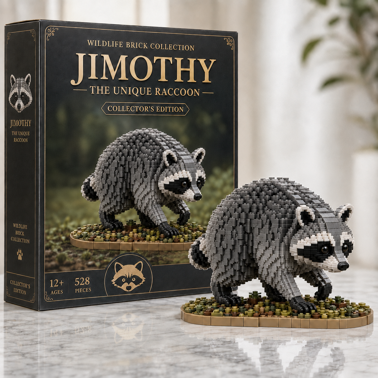 Jimothy The Unique Raccoon Collector's Edition Wildlife Building Kit
