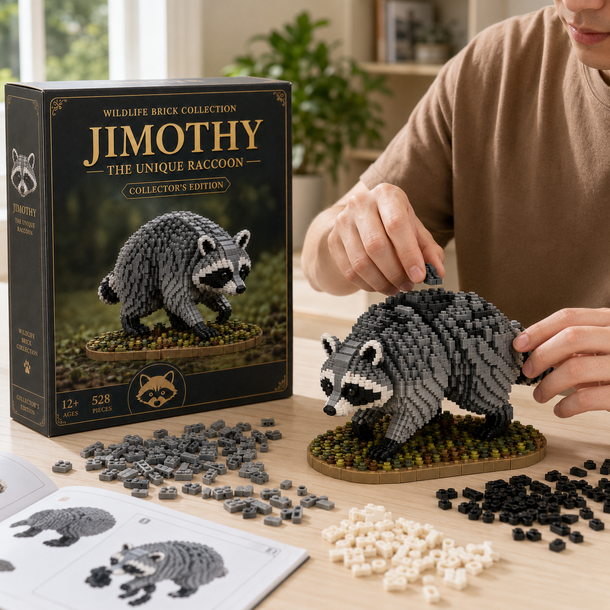 Jimothy The Unique Raccoon Collector's Edition Wildlife Building Kit